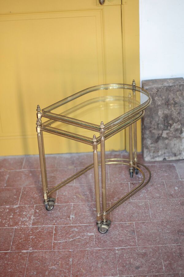 Desserte vintage, meuble salon, desserte gigogne , meuble d'appoint