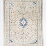 Grand Tapis Persan Ancien – Motifs Médaillon, Laine Nouée Main, 289x376 Cm