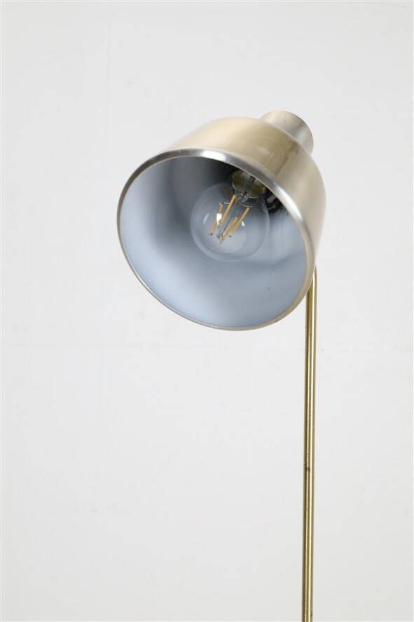Dansa lamp / C. V. Østergaard floor lamp / reading lamp with "rocket" base / 1960s / 1970s / brass / Danish modern design