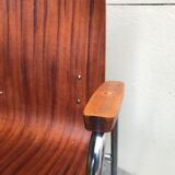 Chairs with multi-fold wooden armrest