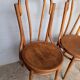 Paire 2 chaises bistrot bois courbé vintage