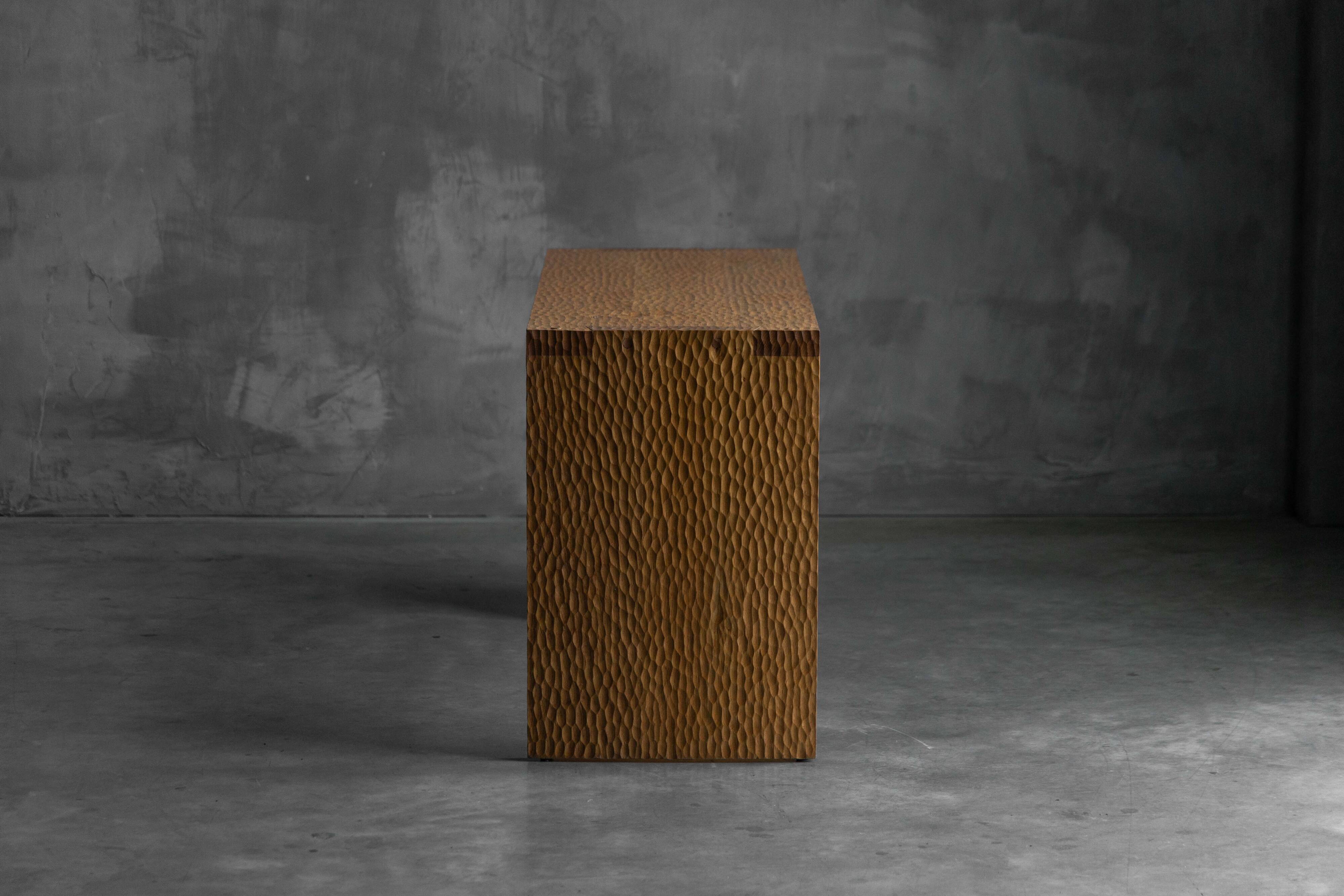 Hand-carved oak console table, France, early 21st century