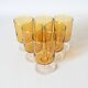 6 verres Cristal d'Arques Luminarc Suède ambrés