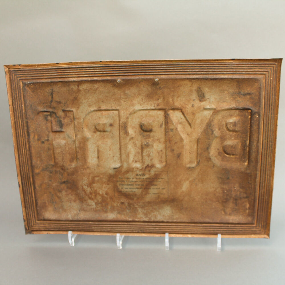 Authentic time 1900 Byrrh litho plate