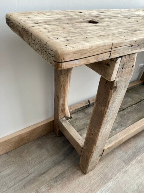 Old wooden workbench