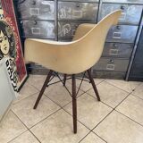 Daw parchment armchair Eames Zénith plastics Herman Miller vintage 1950