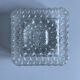 Square vintage moulded glass ceiling light fixture.