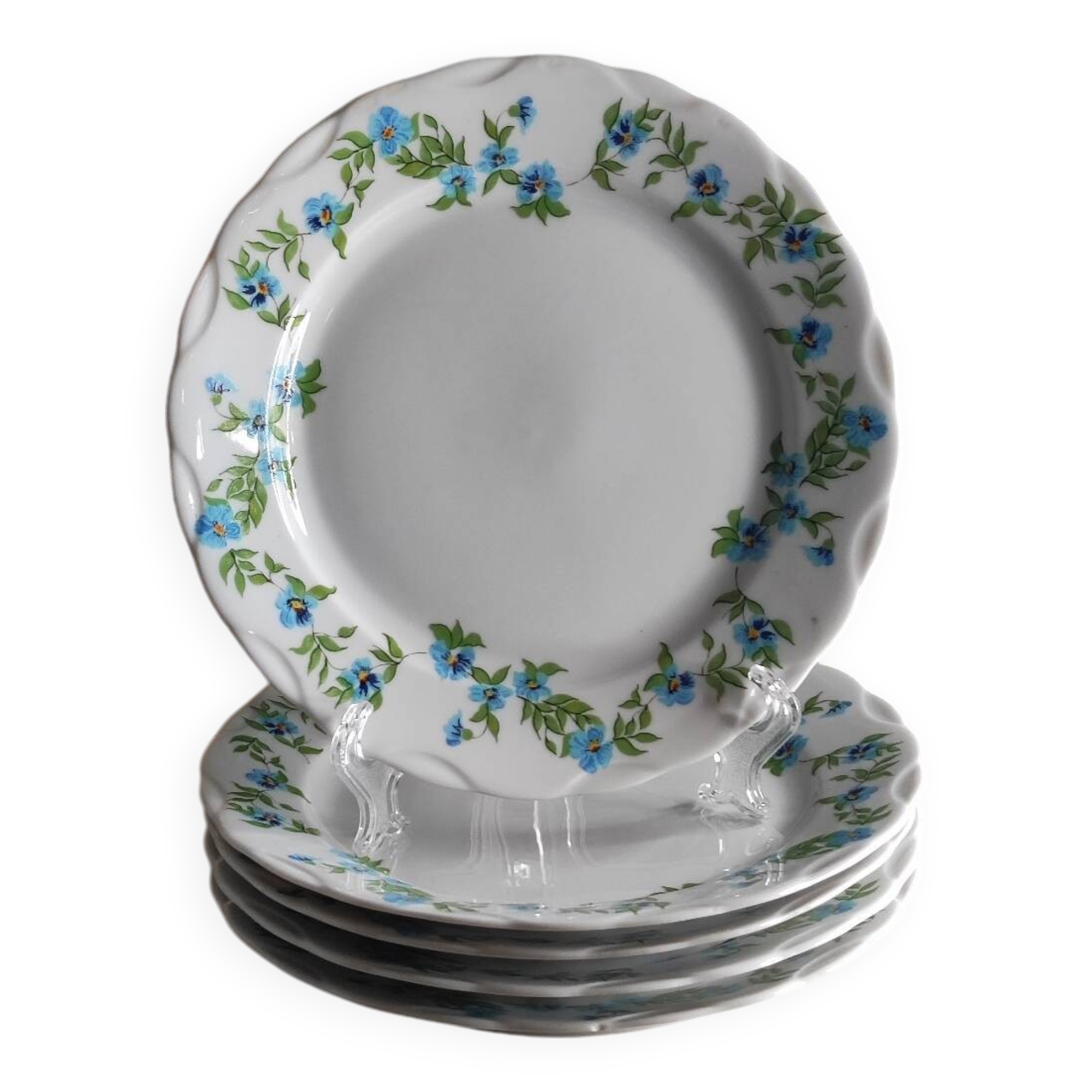 Fine porcelain dessert plates