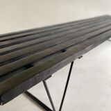 Vintage Slatted 'Interplan' Bench / Table by Robin Day for Hille, c.1950