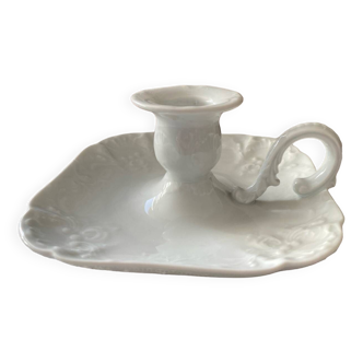 Bougeoir ancien en porcelaine