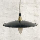 Suspension en tôle émaillée noire
