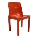 Selene Orange Chair by Vico Magistretti for Artemide, 1970