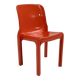 Selene Orange Chair by Vico Magistretti for Artemide, 1970