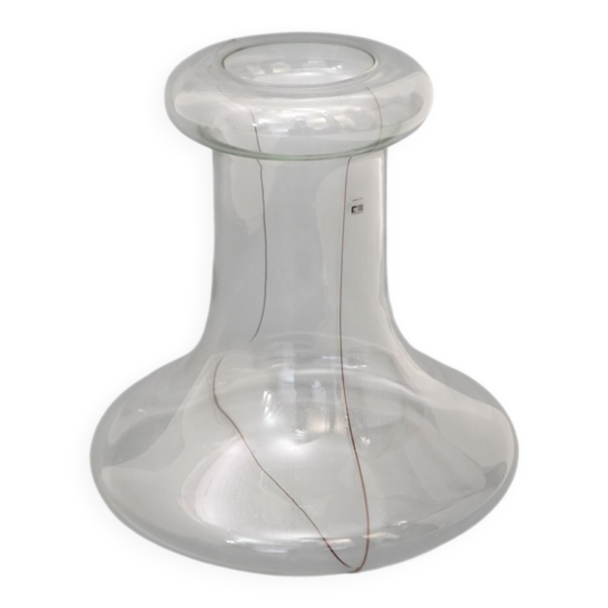 Transparent glass vase by Renato Toso for Fratelli Toso, 1970s.