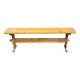 Banc de ferme vintage en bois massif 140cm