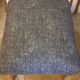 Gray compass foot pouf bench
