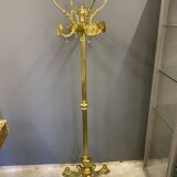 Gold metal coat rack baroque style