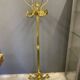 Portemanteau en métal doré style baroque