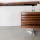 Bureau boomerang modèle T96 de Osvaldo Borsani, édité par Tecno, Italie circa 1960