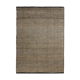 Tapis en jute et coton noir 160 x 230 cm