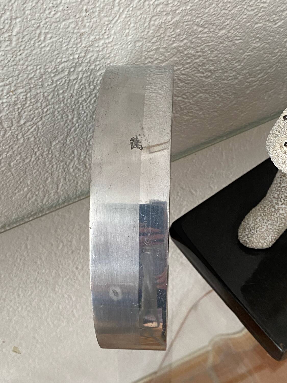 Aluminium cast iron ashtray, 1970s, Albert Leclerc