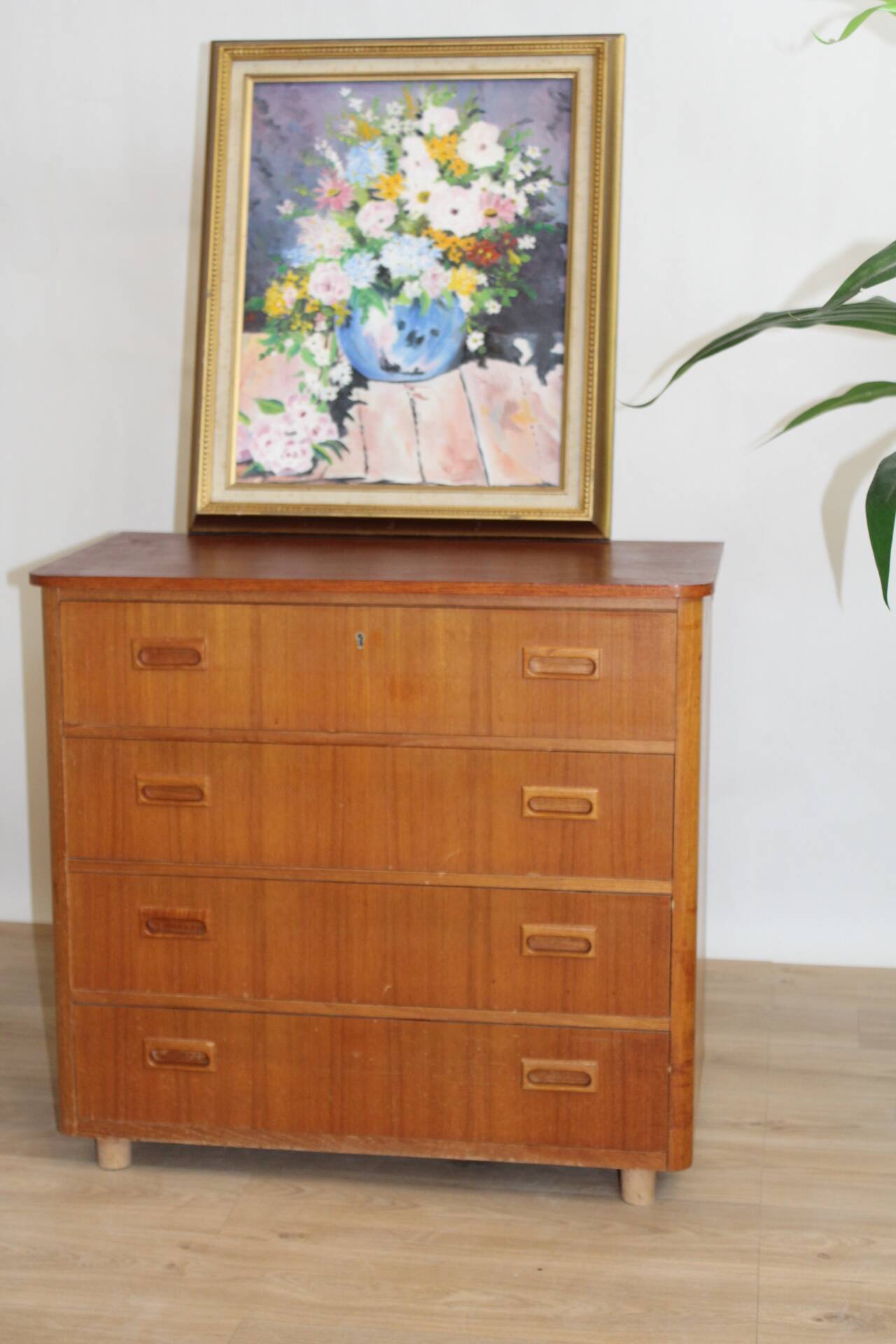 4-drawer chest of drawers in teak 1960 Denmark