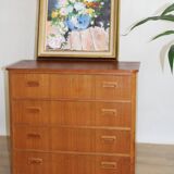 4-drawer chest of drawers in teak 1960 Denmark