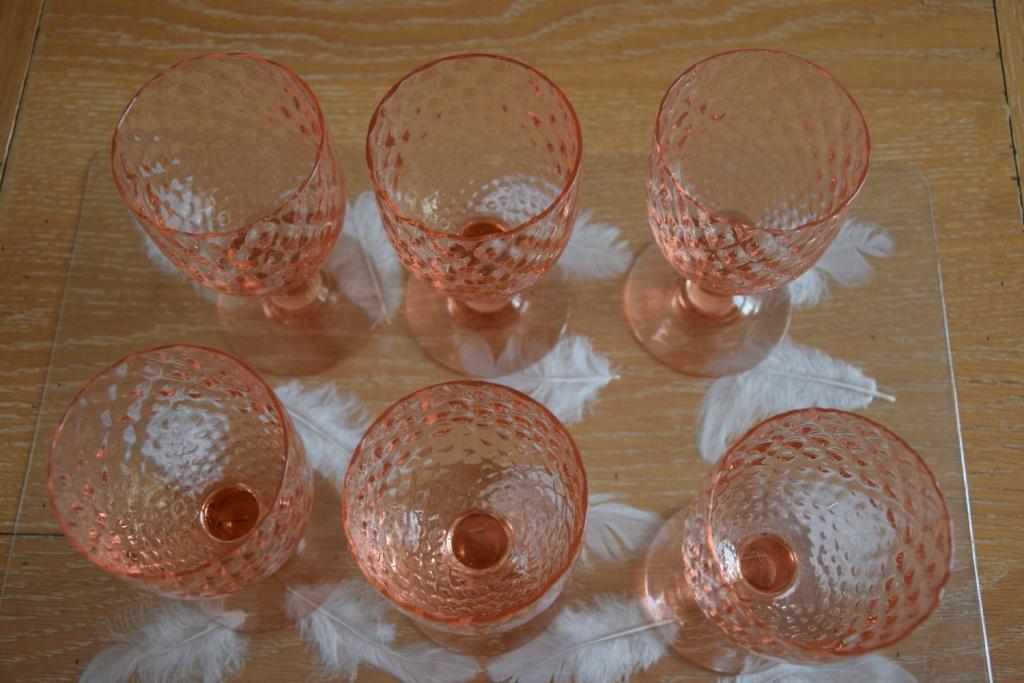 Pineapple shaped glasses 70s