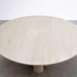 Round dining table in travertine – Ø 140 cm