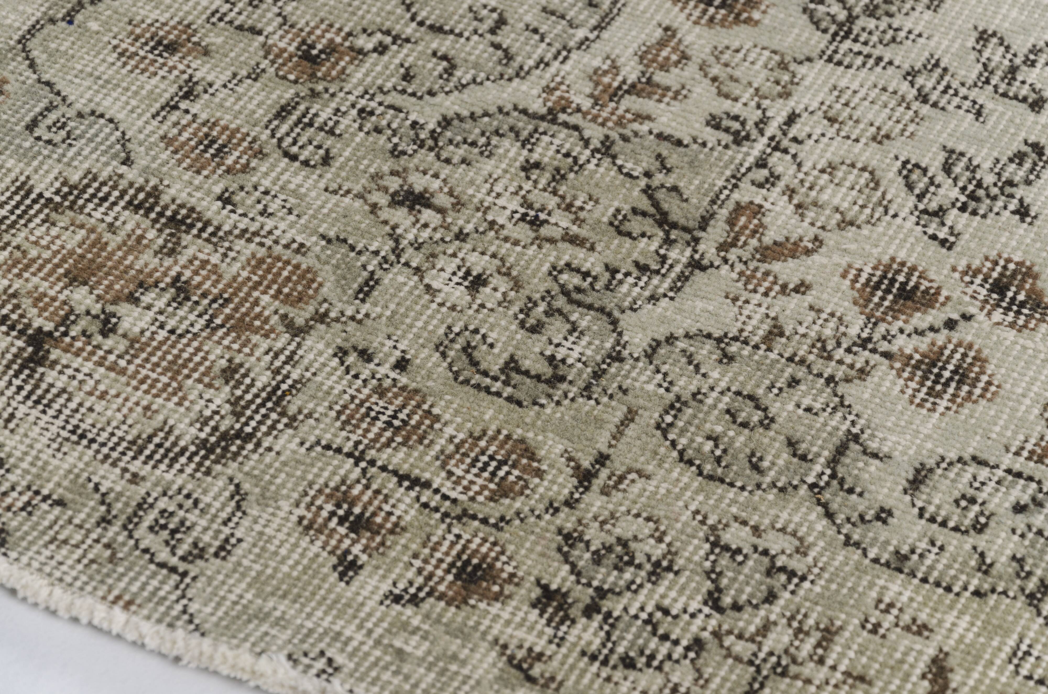 Grey Oushak Area Rug