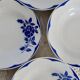 4 vintage Digoin Sarreguemines earthenware soup plates, Corsica model