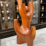 Modernist rosewood sculpture