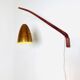 Swivel-Arm Perforated Brass Wall Lamp By Hans-Agne Jakobsson For Markaryd, Sweden, 1960S