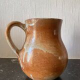 Glazed stoneware pitcher