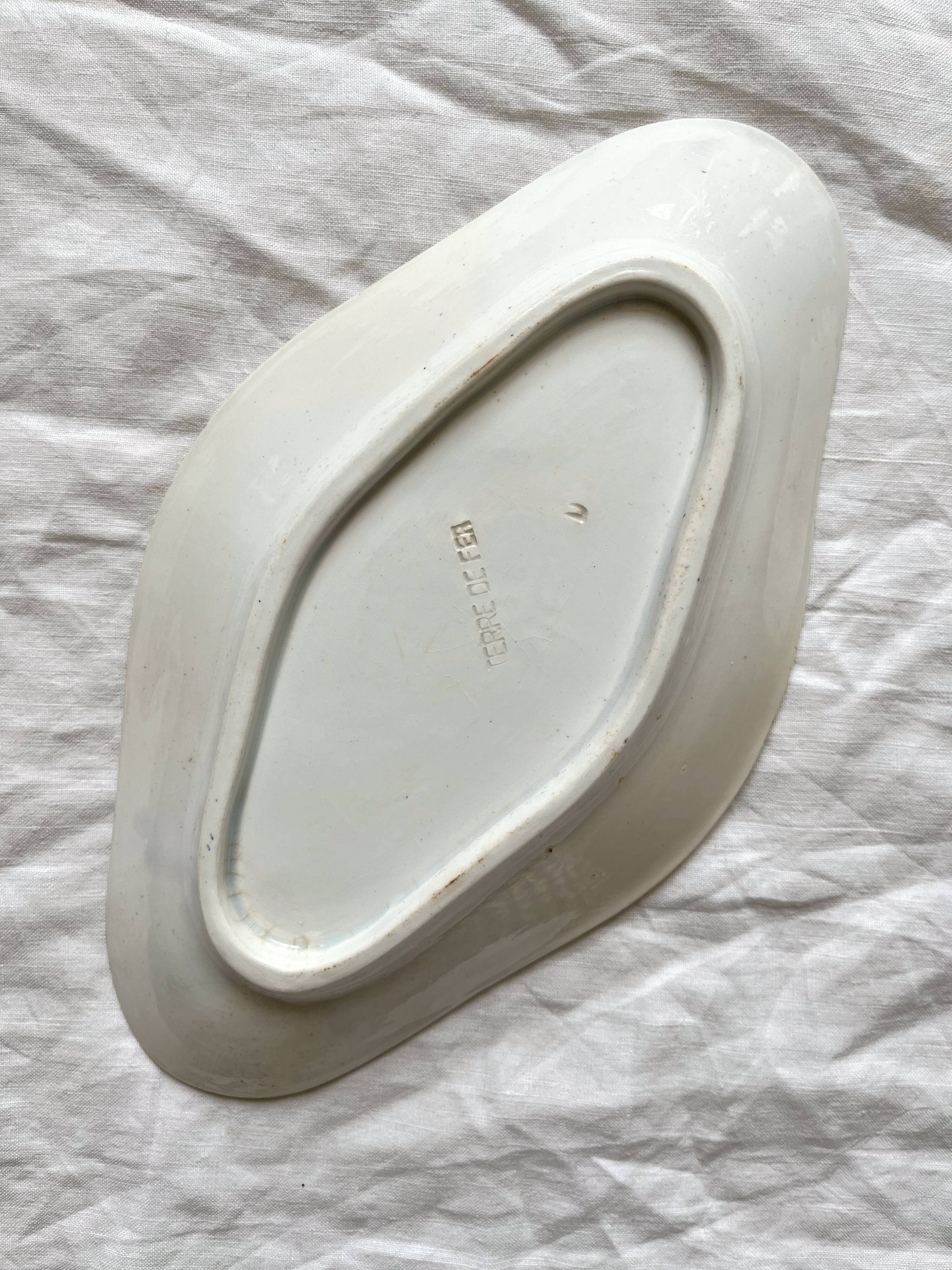 Iron clay dish "Campanule" Saint Amand and Hamage