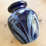 Artisan vase with floral motifs
