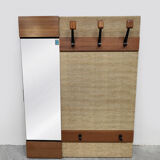 Vintage wall coat rack hall wardrobe 1960