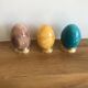 Lot de 3 œufs en onyx