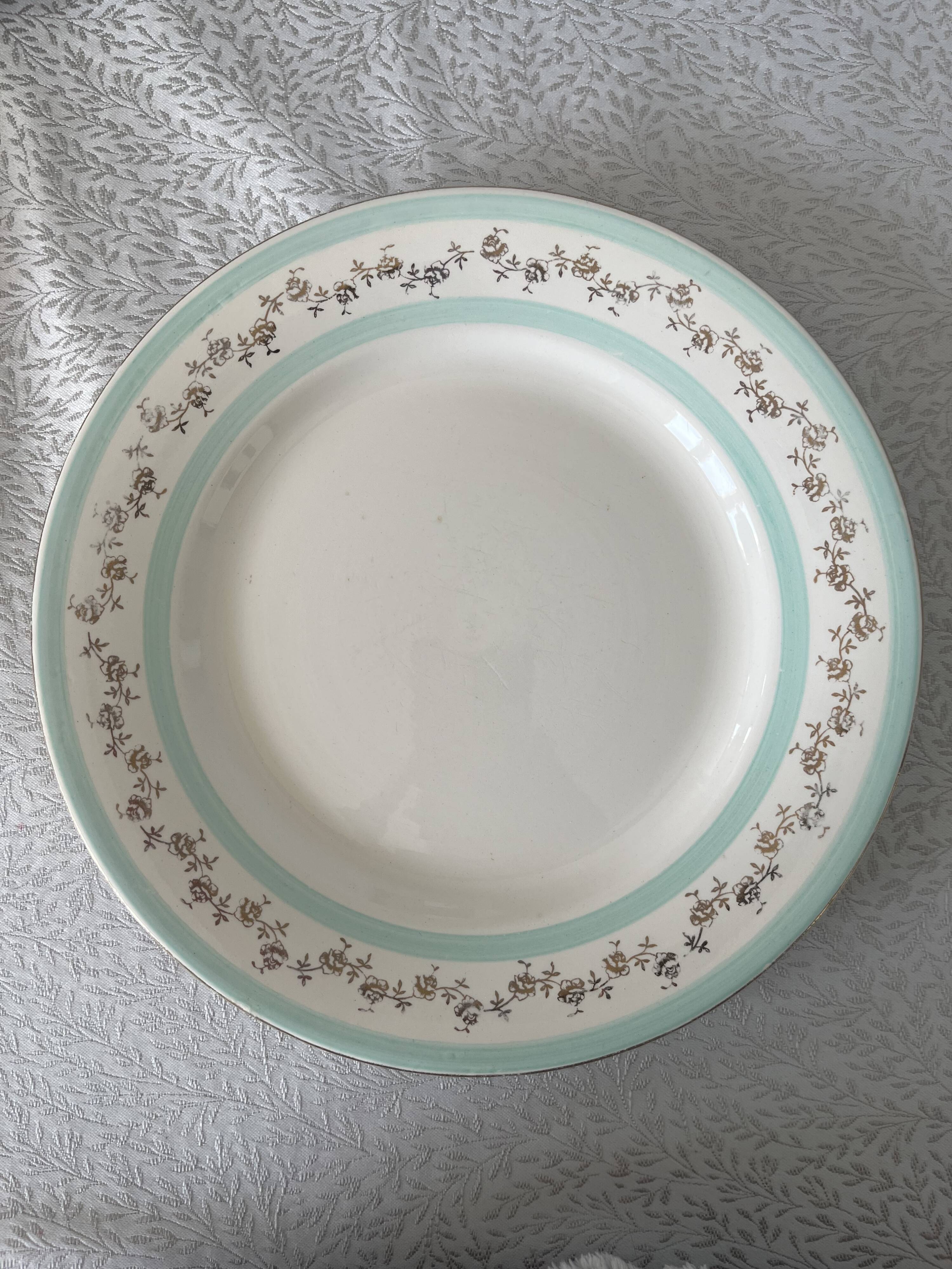 9 assiettes Digoin service Biarritz