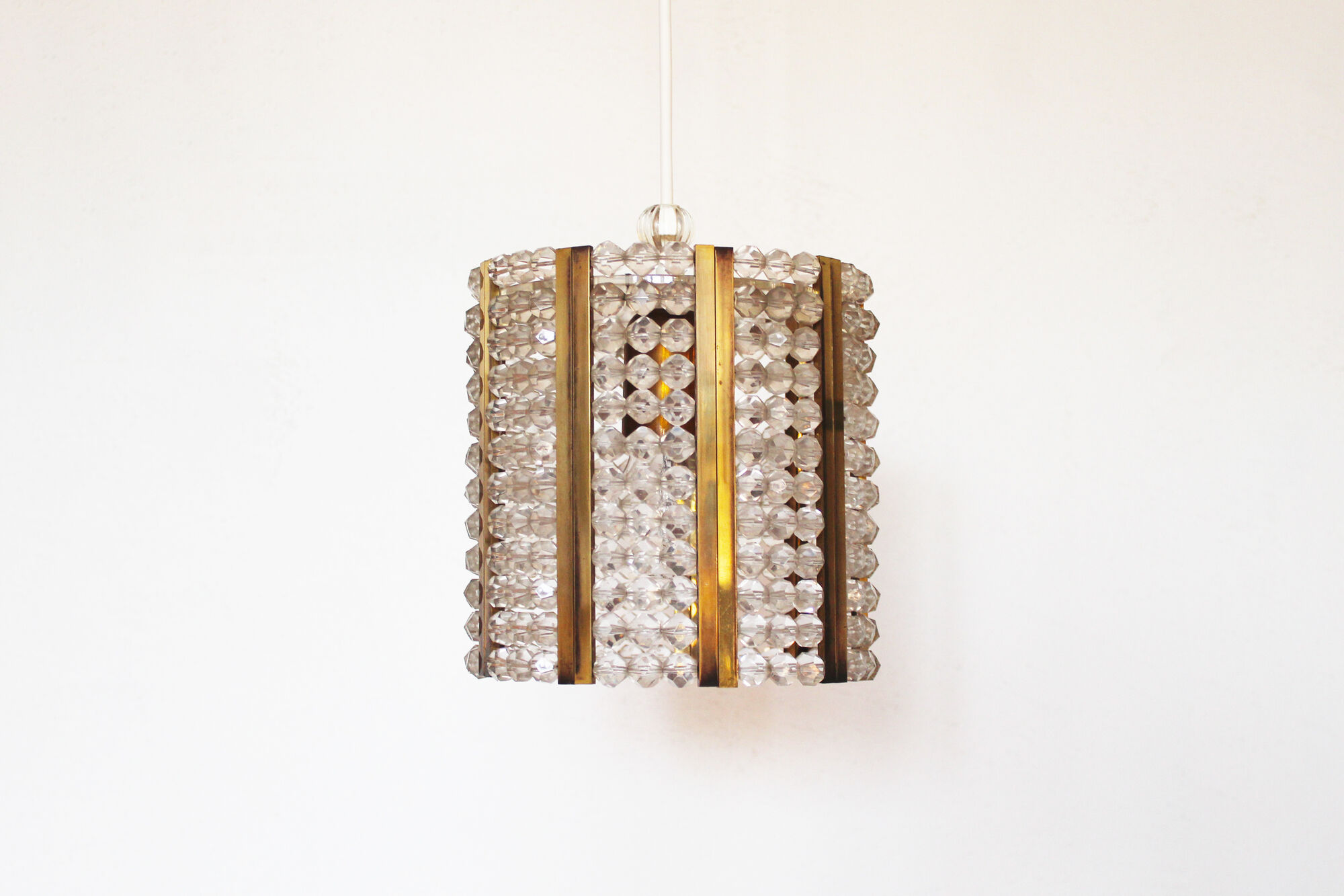 Vintage pendant chandelier by Emil Stejnar for Rupert Nikoll - Austria 1960's