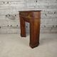 Wooden fireplace mantel