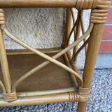 Vintage rattan shelf