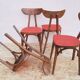4 chairs Bistro/banana style Luterma sitting vintage Red
