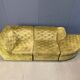 Vintage velvet modular sofa by Laauser, 1970s