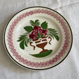 Plate XIXth Sarreguemines