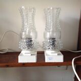 Pair of vintage bedside lamps, 60s