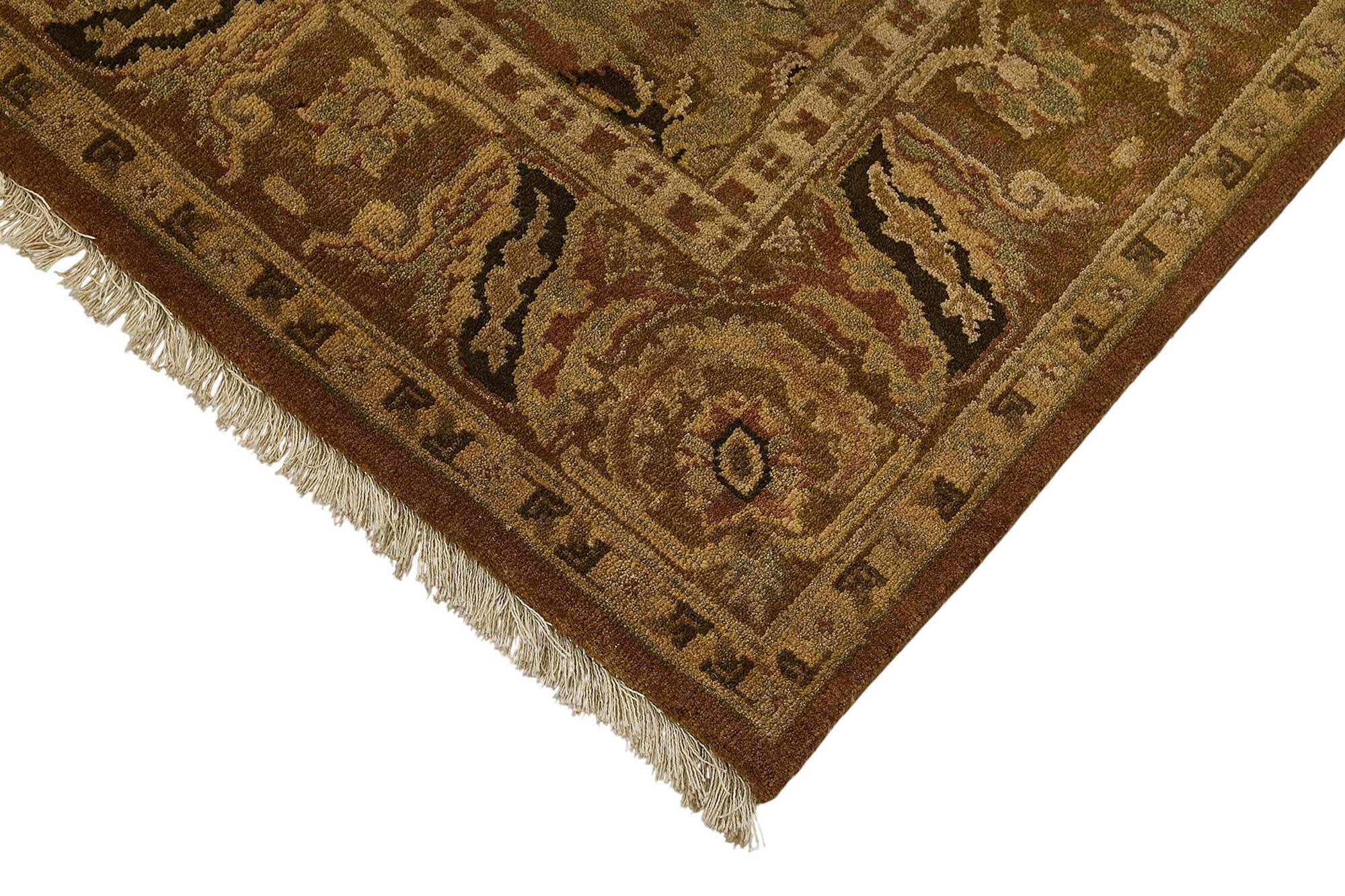Turkish Handknotted Wool Oushak Rug 132 cm x 184 cm