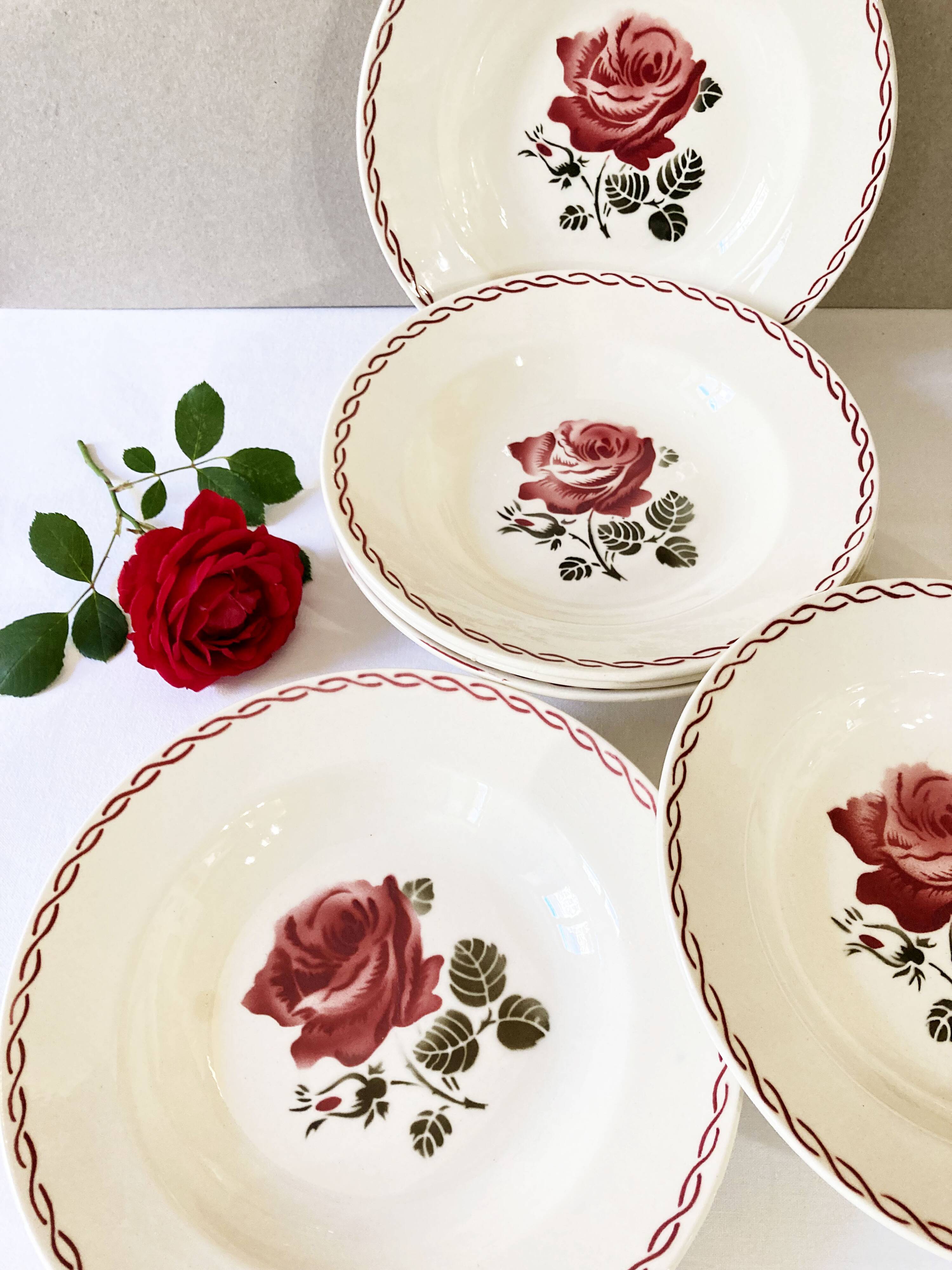 Soup plates, Germaine pattern, Badonviller