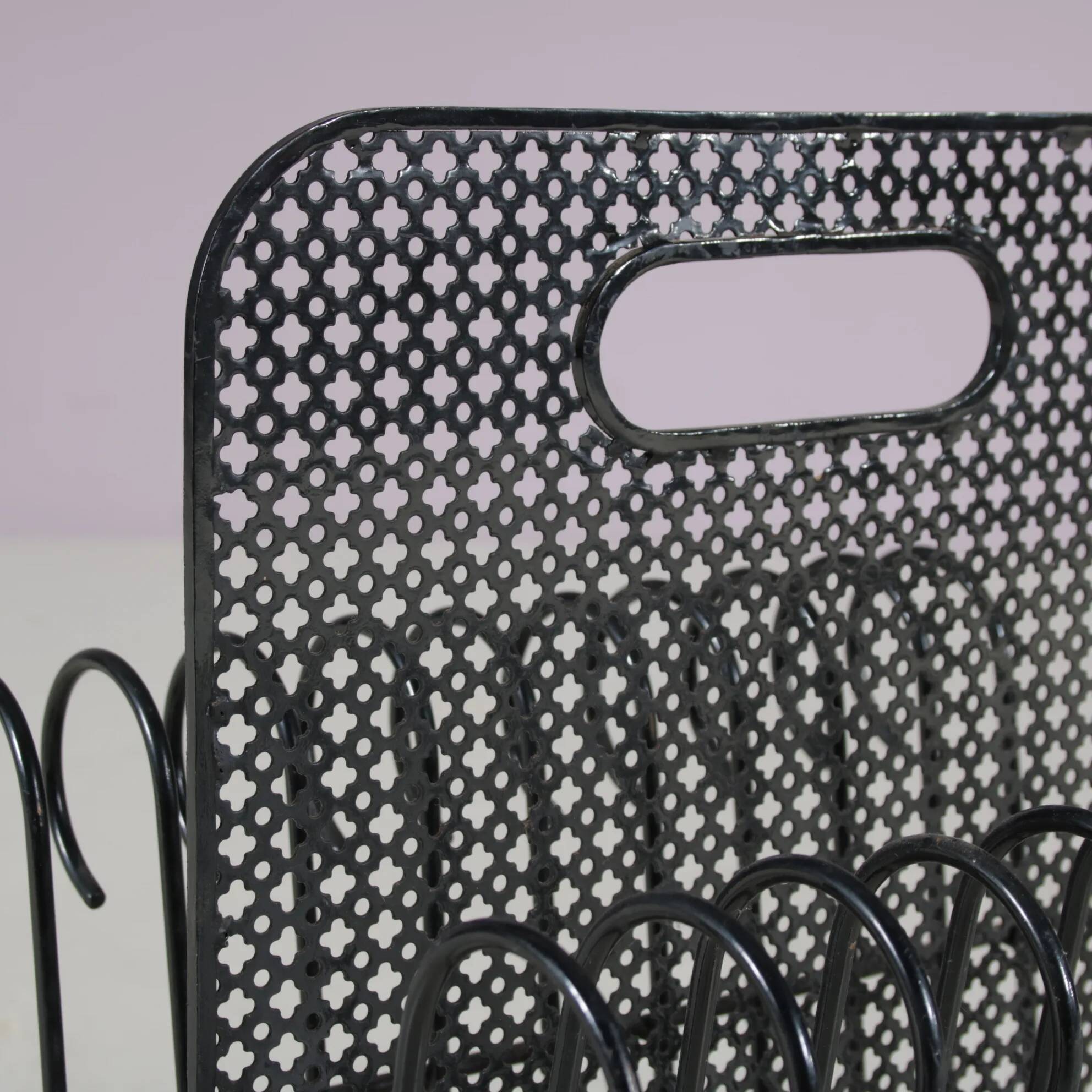 1950s “Cap d’ail” magazine rack by Mathieu Matégot for Atelier Matégot, France