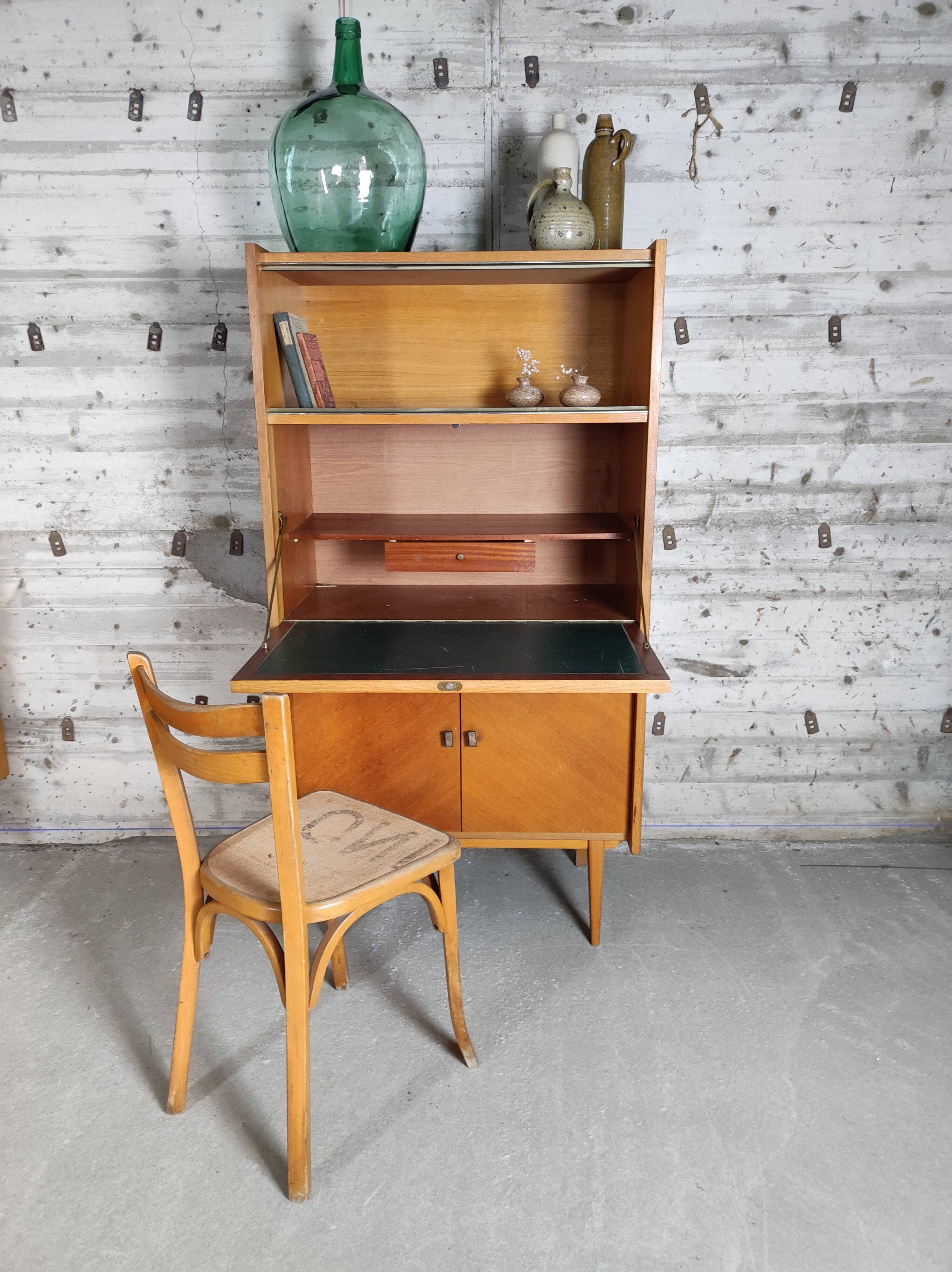 Secrétaire vintage pieds comaps